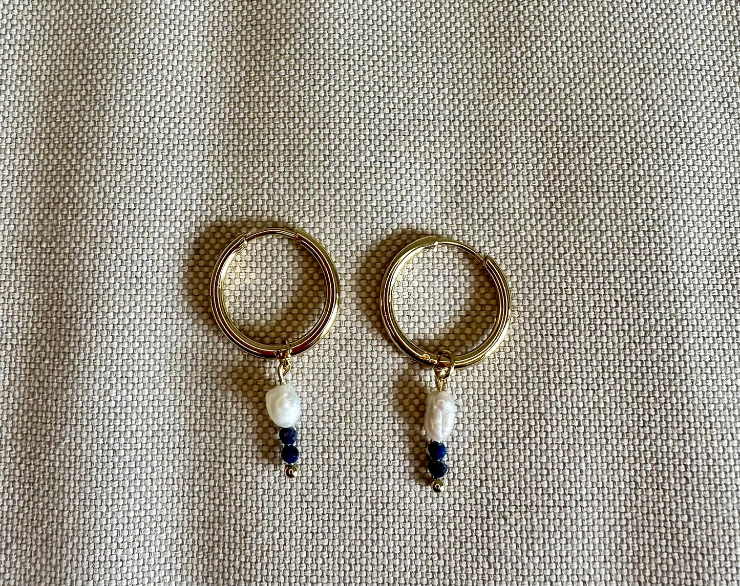 ÉCLAT D’AZUR- Boucles d’oreilles