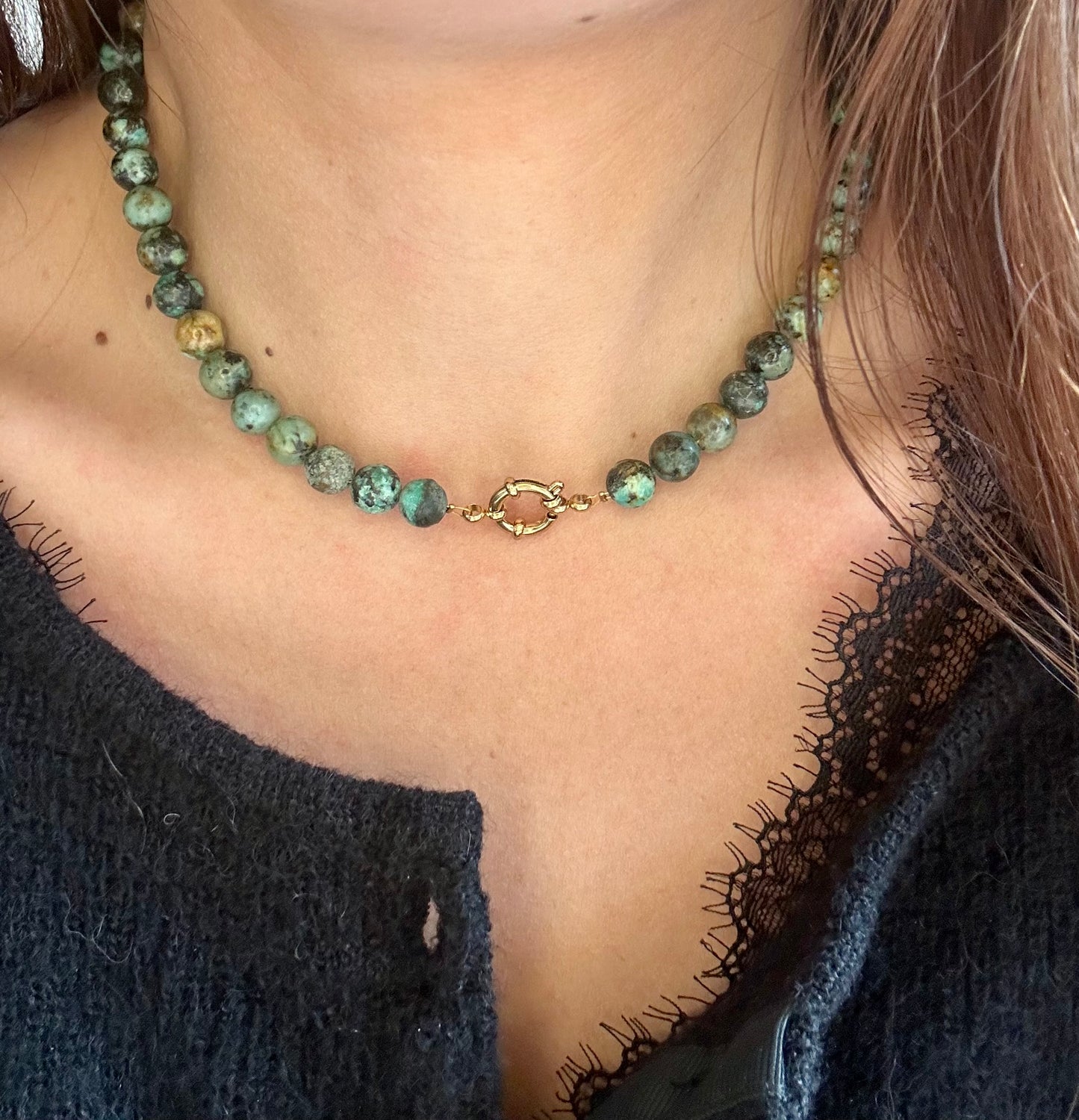 GREEN- Collier