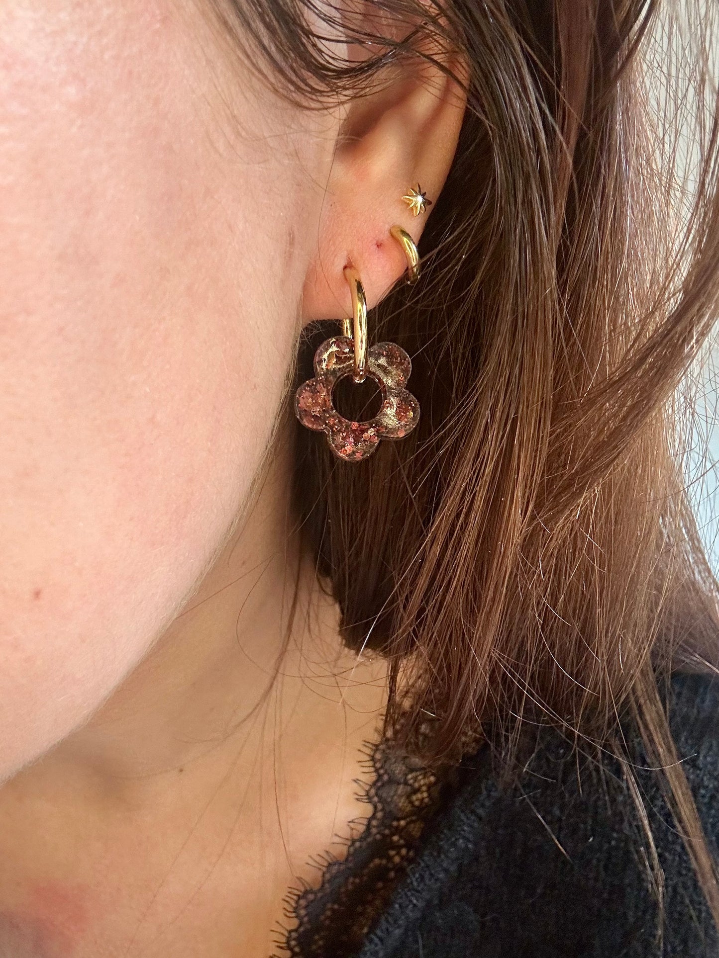 Flores M - Paillettes Bordeaux