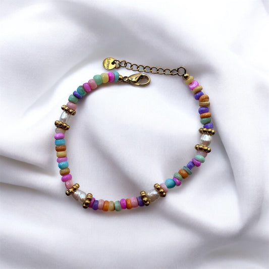 VERANO- Bracelet pierres & perles d’eau douce