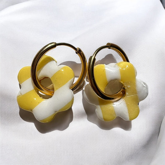 FLORES M - La plage jaune & blanc