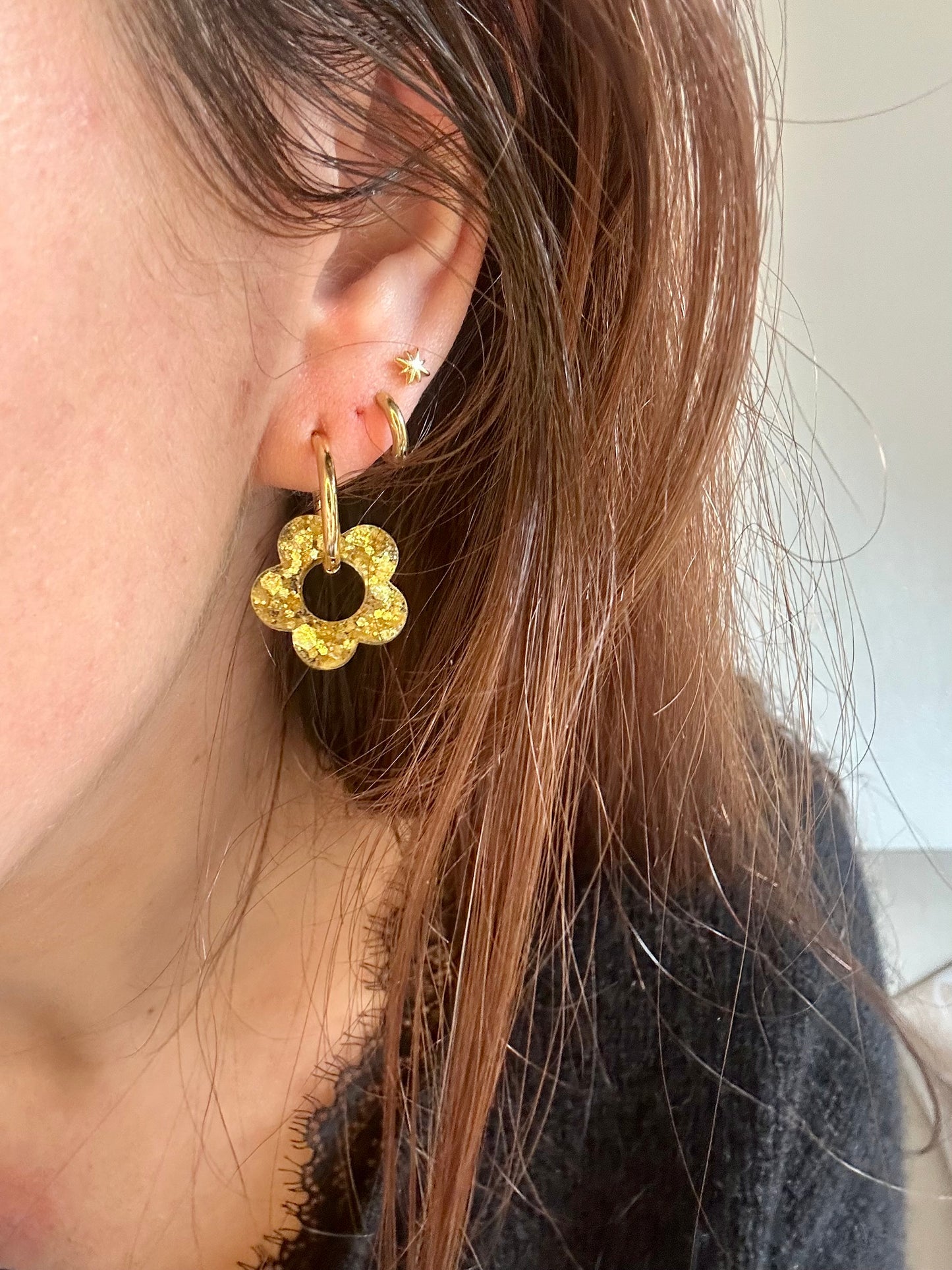 Flores M - Paillettes dorées