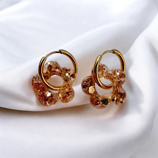 Flores M - Paillettes cuivrées