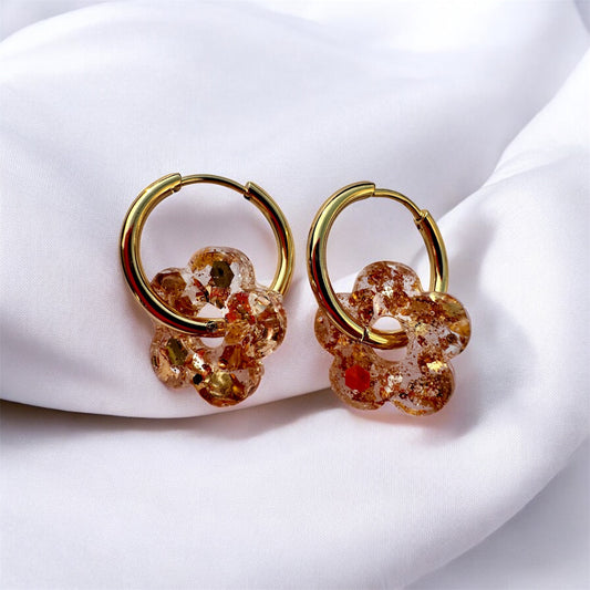 FLORES petite - Paillettes dorées cuivré