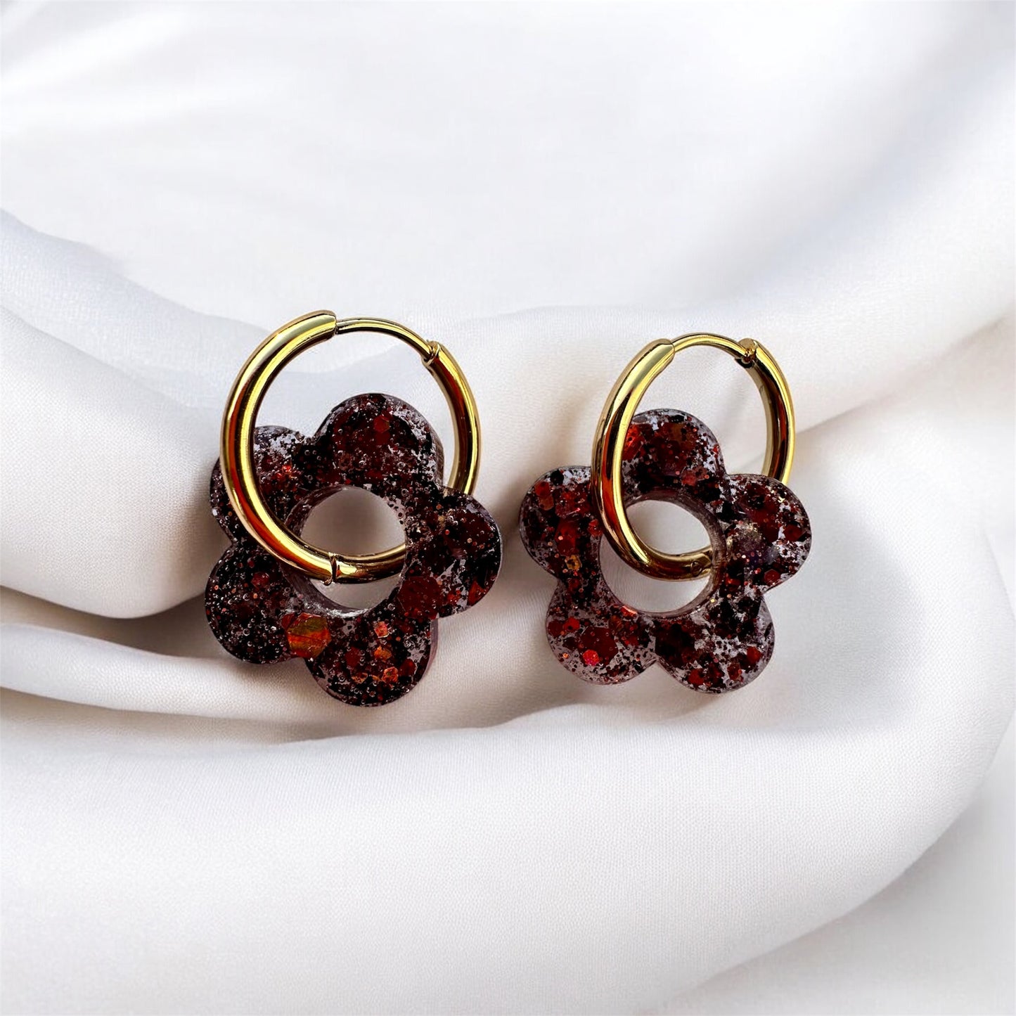 Flores M - Paillettes Bordeaux