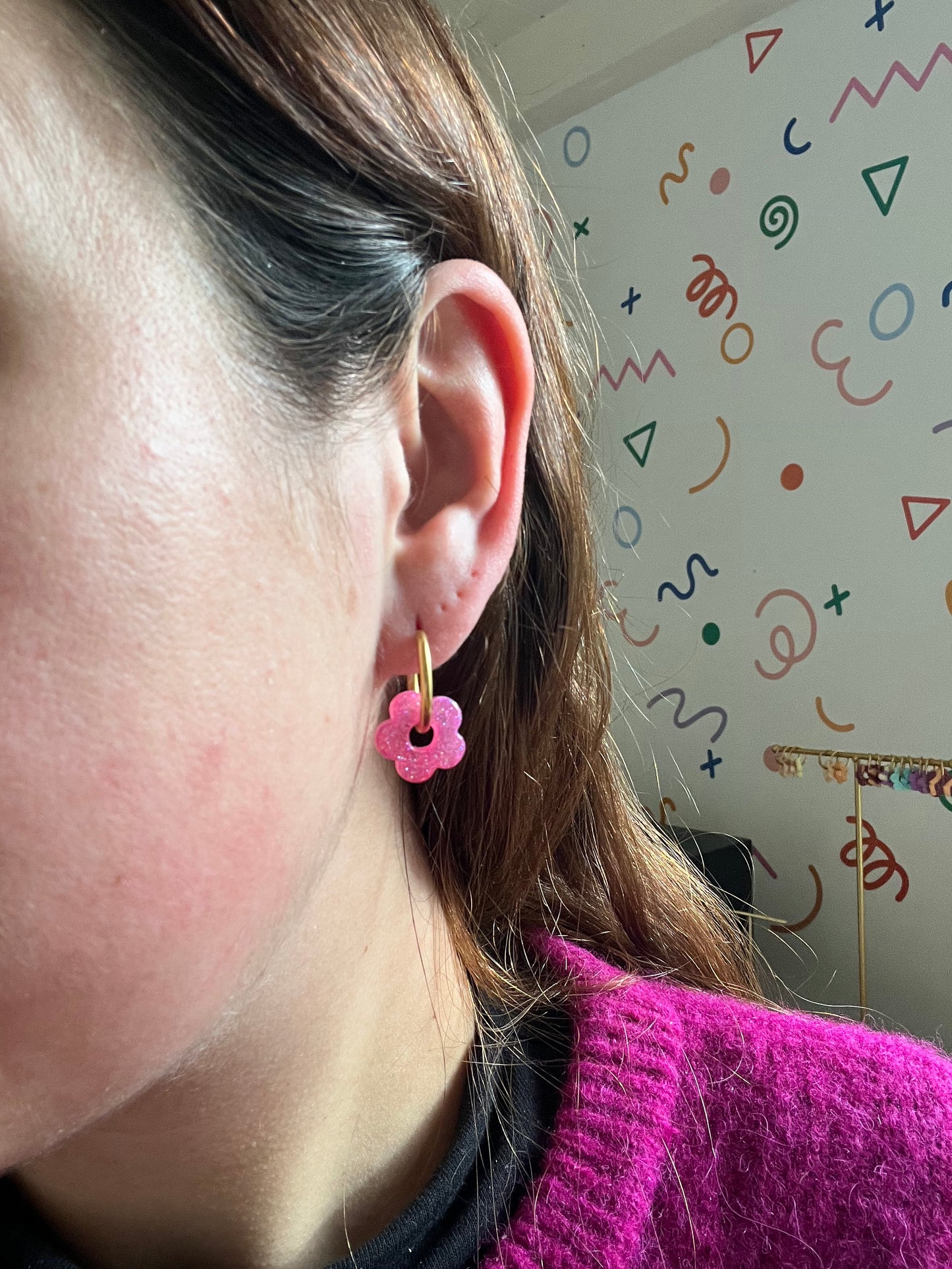 Flores Petite - Paillettes rose clair
