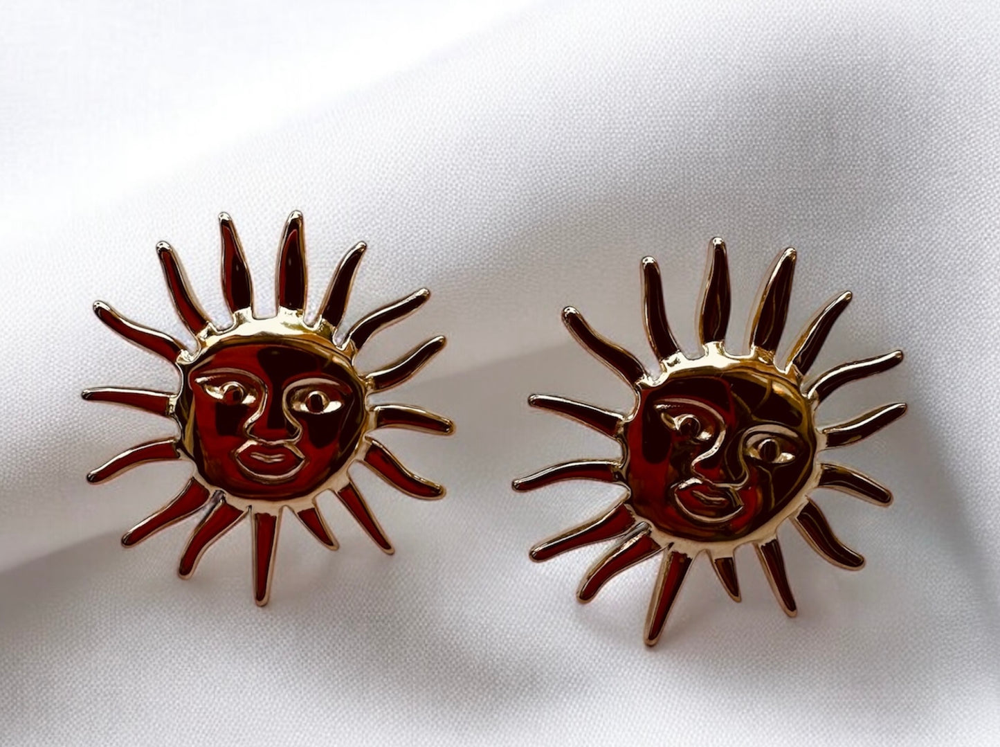 SOL - Boucles d’oreilles dorées